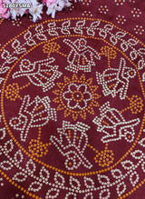 KcPc Viscous Silk Bandhani Style Saree with Zari Weaving for Festive WearVJT