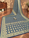 KcPc Designer Pure Khaddi Georgette Meenakari Saree with Blouse