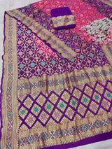 KcPc Pure Khaddi Georgette Royal Meenakari Woven Saree for Traditional Functions