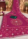 KcPc Traditional Georgette Patola Style Saree with Rich Gotapatti Work PDM
