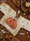 KcPc New Georgette Bandhani with Traditional Gotapatti Work Blouse SSB