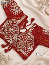 KcPc Latest Georgette Bandhani with Traditional Gotapatti Work Blouse SSB