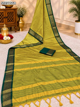 KcPc Traditional Kanjivaram Style Banarasi Silk Saree with Zari Border SWA