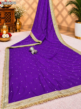 KcPc Premium Tissue Silk Designer Embroidery Saree for Festivals and Family Functions ASH