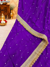 KcPc Premium Tissue Silk Designer Embroidery Saree for Festivals and Family Functions ASH