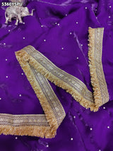 KcPc Premium Tissue Silk Designer Embroidery Saree for Festivals and Family Functions ASH