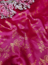 Kcpc Designer Banarasi Silk Zari Saree with Blouse for Weddings and Festive Occasions KOKI