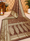 Kcpc Traditional Banarasi Silk Saree with Rich Zari Weaving and Matching BlouseKOKI