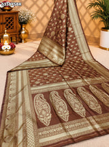 Kcpc Traditional Banarasi Silk Saree with Rich Zari Weaving and Matching BlouseKOKI