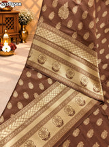 Kcpc Traditional Banarasi Silk Saree with Rich Zari Weaving and Matching BlouseKOKI