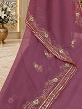 Kcpc Letest Georgette with Aari Work for Festive Wear Saree STC
