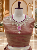 KcPc Designer Tissue Silk Lehenga Featuring Beautiful Gotapatti Work for Festive Wear