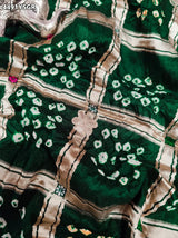 KcPc Traditional Royal Gaji Silk Bandhani Saree with Elegant Gotapatti Work