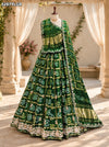 KcPC New Designer Semi Gaji Silk Bandhani Lehenga with Cutdana Gotapatti Work