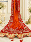 KcPc Gaji Silk Bandhani Style Dupatta with Gota Patti Work AMT