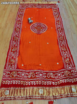 Gaji Silk Bandhani Style Dupatta with Gota Patti Work 3