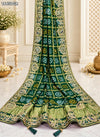 KcPc LatestPure Gaji Silk Handmade Bandhej Gotapatti Work Jaipuri Dupatta