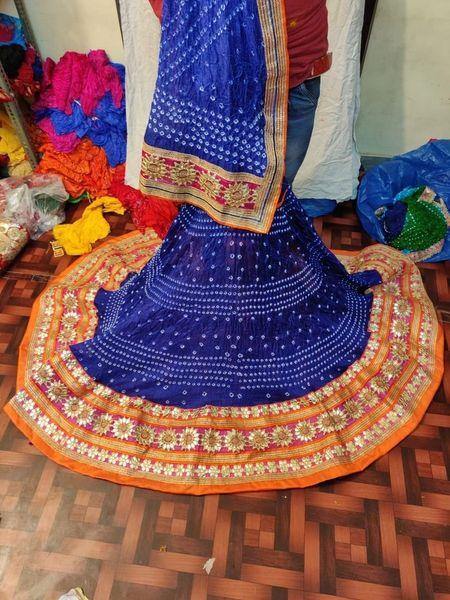 By Bandhani Lehenga With Traditional wear