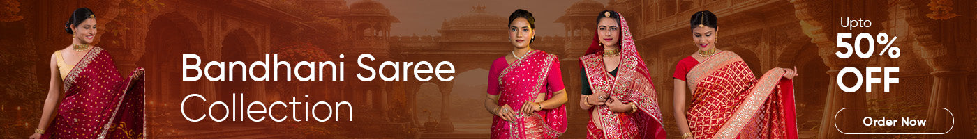 Buy Bandhani Saree Online Upto 50% Off | KCPC
