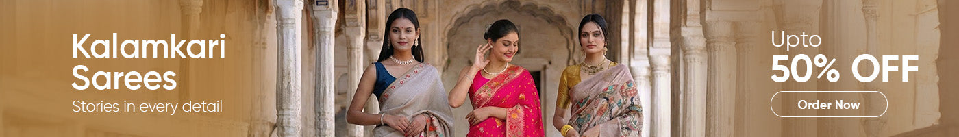 Buy Kalamkari Saree Online Upto 50% Off | KCPC