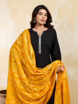 KcPc New Beautiful Silk Bandhani Dupatta with Handmade Work