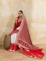 KcPc New Traditional Khaddi Georgette Dupatta with Meena Kari Detailing KcPc