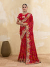 Thread Zari Work saree in rajshani chunri styel