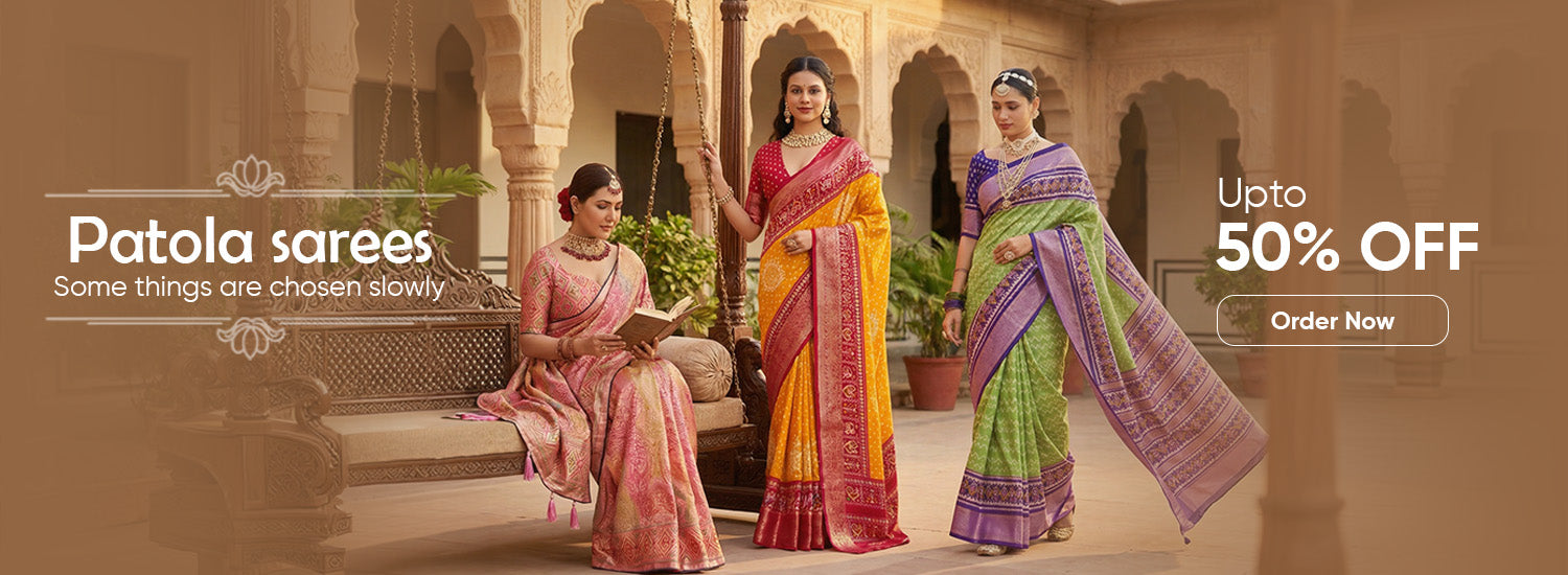 Buy Patola Saree Online Upto 50% Off | KCPC