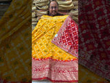 Buy Dola Silk Banarasi Meenakari Lehenga chunni Set Kcpc