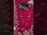  Georgette Bandhani Style Fabric with Sequin Embroidery Work Saree for wedding 