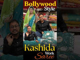 Buy Bollywood Style With Kashida Work Saree