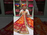 By New Gaji silk Bandhani Style With Zardoji Chunri Pila