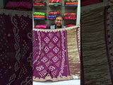  Modal Silk Gotapatti Work Saree in purple colour