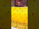 By New Munga Silk Embroidery style With Karosiya Hand Work Saree