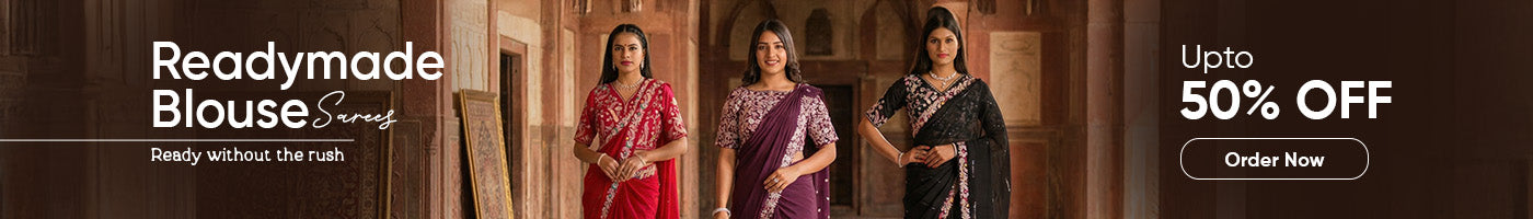 Buy Readymade Blouse Saree Online Upto 50% Off | KCPC