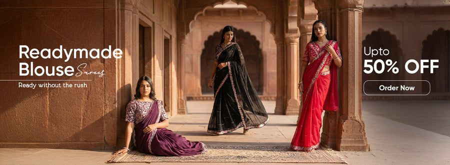 Buy Readymade Blouse Saree Online Upto 50% Off | KCPC