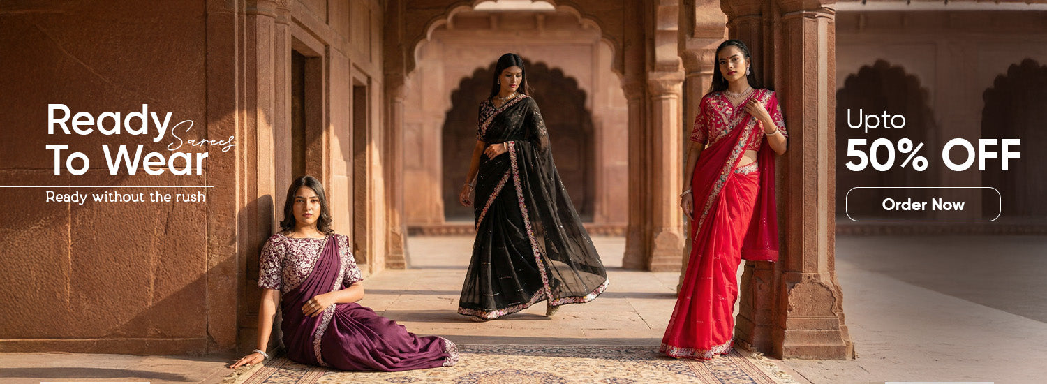 Buy Ready to Wear Saree Online Upto 50% Off | KCPC