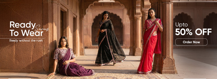 Buy Ready to Wear Saree Online Upto 50% Off | KCPC