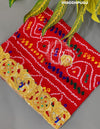 KcPc Heavy Belbutti pure Georgettte Odhna Swastik Belbuti Chunri (Pure Ojariya Fabric)