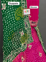 Bandhani Designer Jaipuri Pure Ojariya Lehenga