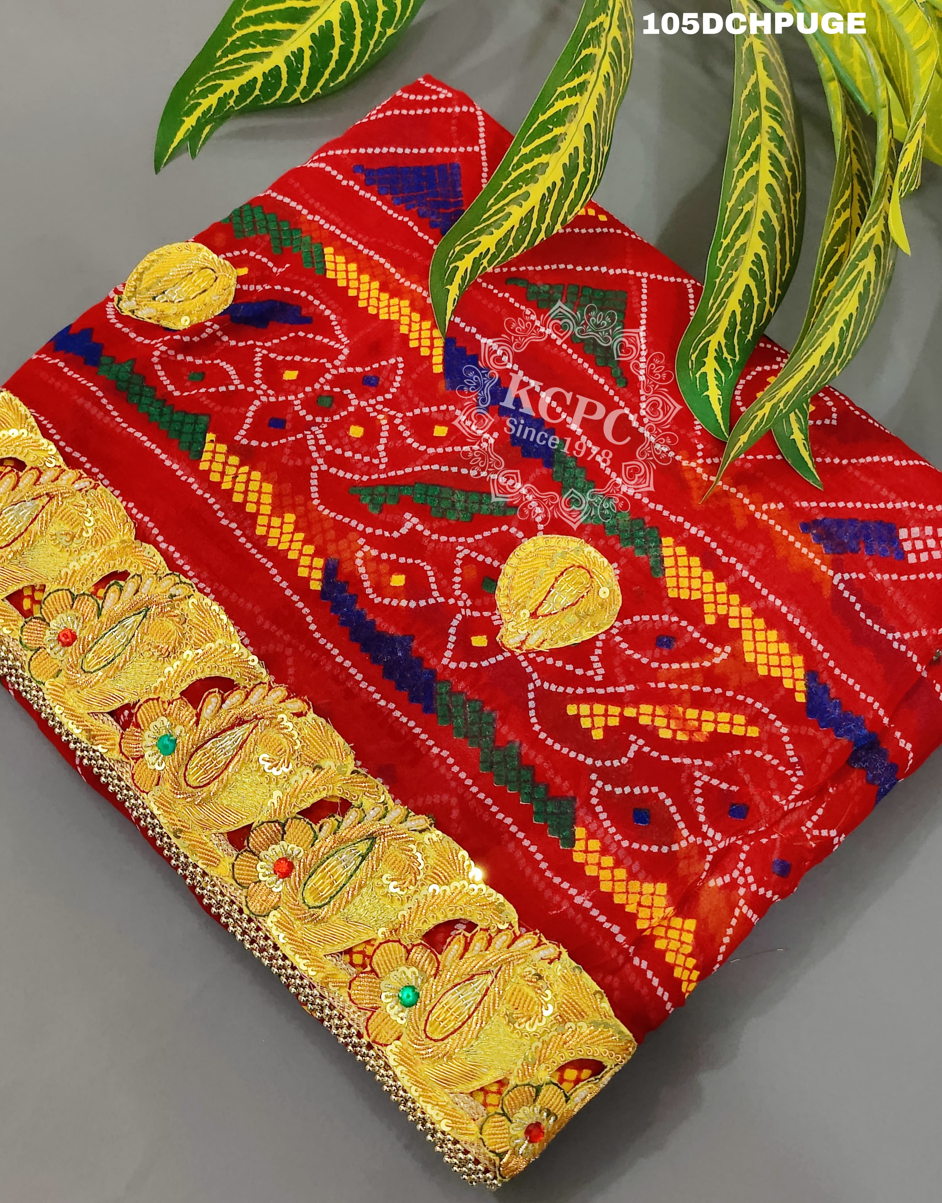 KcPc Rajasthani Chunri Odhna Dupatta Traditional MarwariChunri