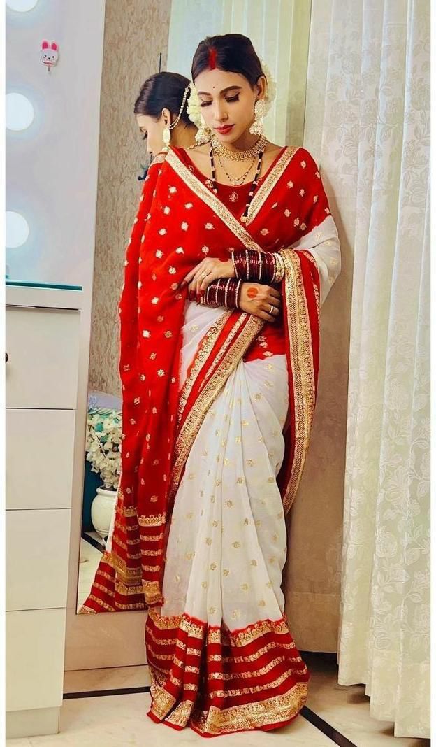 Designer Saree Red Chunri Saree With Price KcPc Special Pure