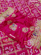 Bandhani Style saree with Gulin Jardozihandwork 