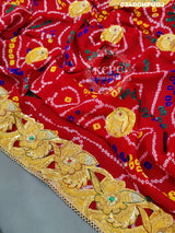 KcPc Marriage Purpose Chunri Pilia Dupatta Traditional Chunri (Pure Ojariya Fabric)