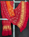KcPc New Beautiful Pure Gaji Silk Bandhani Dupatta