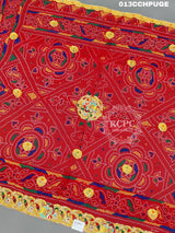 KcPc New Beautifull Heavy Belbuti jaipuri Odhna Chunri(Pure Georgette Fabric)