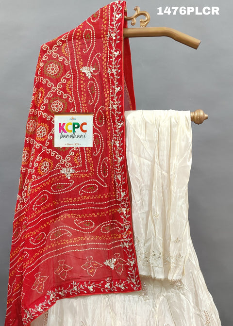 KcPc H O Silk  Georgette Heavy Zardoji Gotapatti Work Lehenga MAD