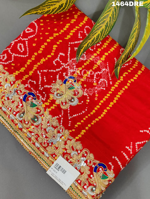 KcPc Special New Beautiful Heavy Zardoji Work Pure Gaji Silk Bandhani Dupatta