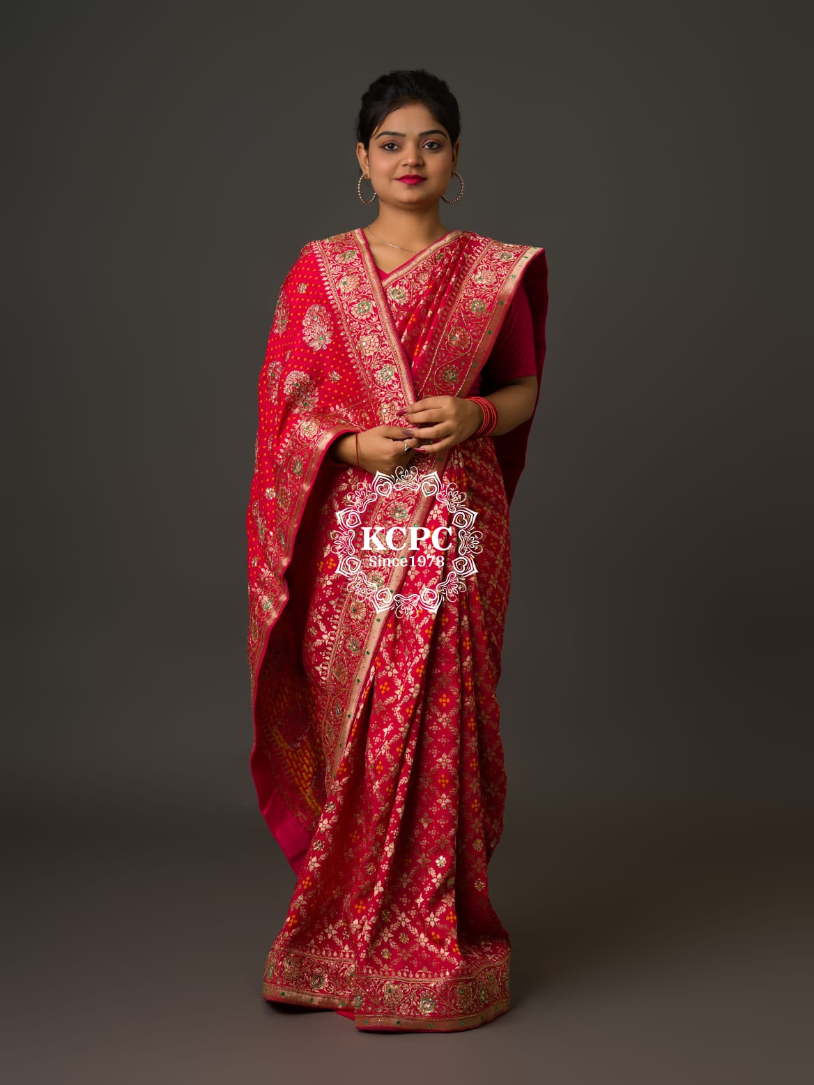 KcPc New Pure Upada Silk bandhni Weaving Pure Handwork SareeMAD