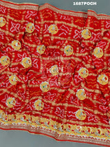 KcPc Marwadi Heavy Chunri Pure Gaji Silk Bel Buti Odhna